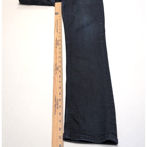 Nudie Jeans Thin Finn Mens 32x32 Measure 31x29.5 Dark Ultra Indigo Coated Italy - Picture 15 of 16